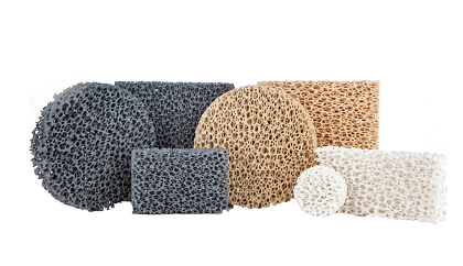 Ceramic foam filters